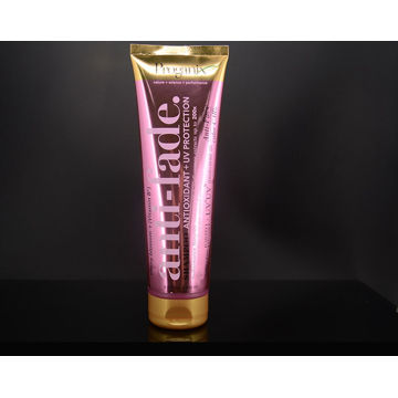 Luxury Cosmetic Tube with Metallic Labeling Decoration